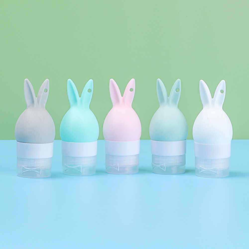 Chai chiết mỹ phẩm / sữa tắm / dầu gội nhỏ gọn bằng silicon tiện lợi đa năng cho du lịch