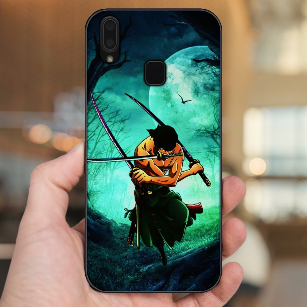 Ốp lưng Vivo Y91, Y95 viền đen in hình Zoro One Piece