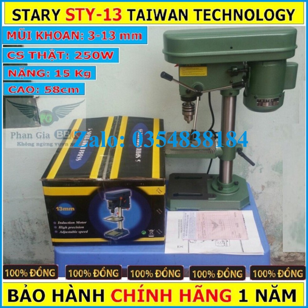 MÁY KHOAN BÀN MINI STARY 13mm - BẢO HÀNH CHÍNH HÃNG 12 THÁNG