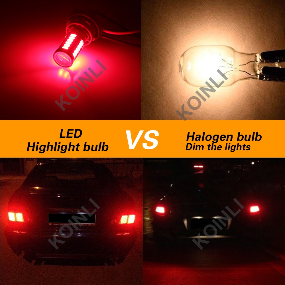 Bóng đèn LED T20 33SMD 1156 P21W BA15S 1157 BAY15D 7440 7443 5730 5630 DC màu trắng/đỏ/vàng cho xe hơi