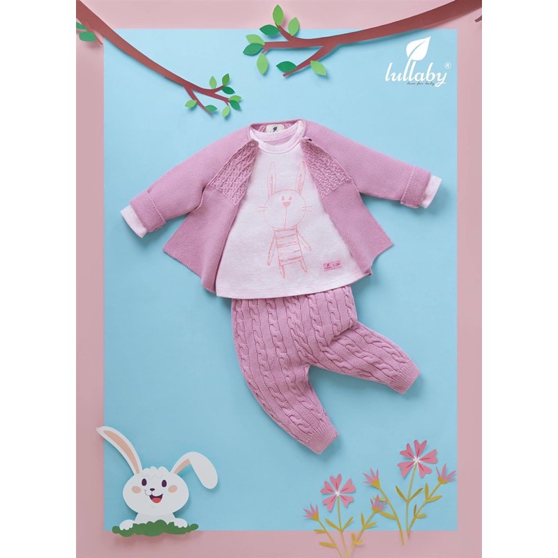 [LULLABY SALE] Bộ dài tay cotton nỉ sơ sinh bé gái bé trai