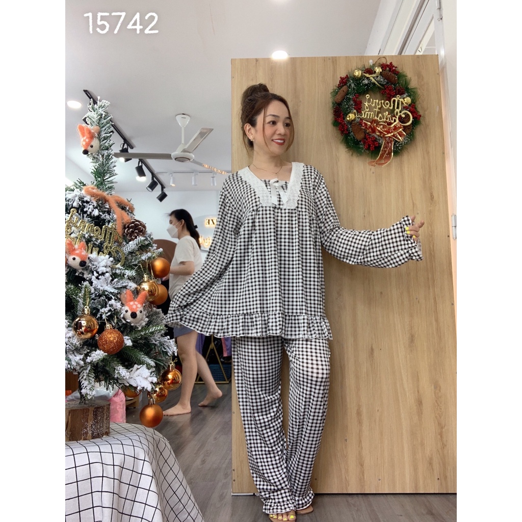 SALE Bộ đồ mặc nhà BIGSIZE tay dài CR SD.B 15742