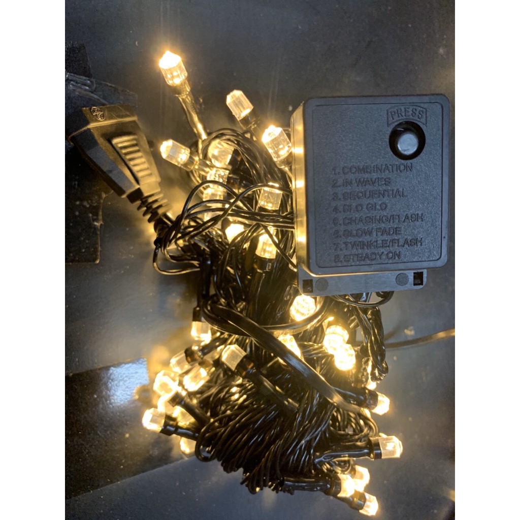 ⚡️giao hỏa tốc 2 h tại tphcm⚡️COMBO 5 ĐÈN LED DÂY CHỚP DÀI 8M 40 BÓNG TRÒN CÓ ĐẦU NỐI