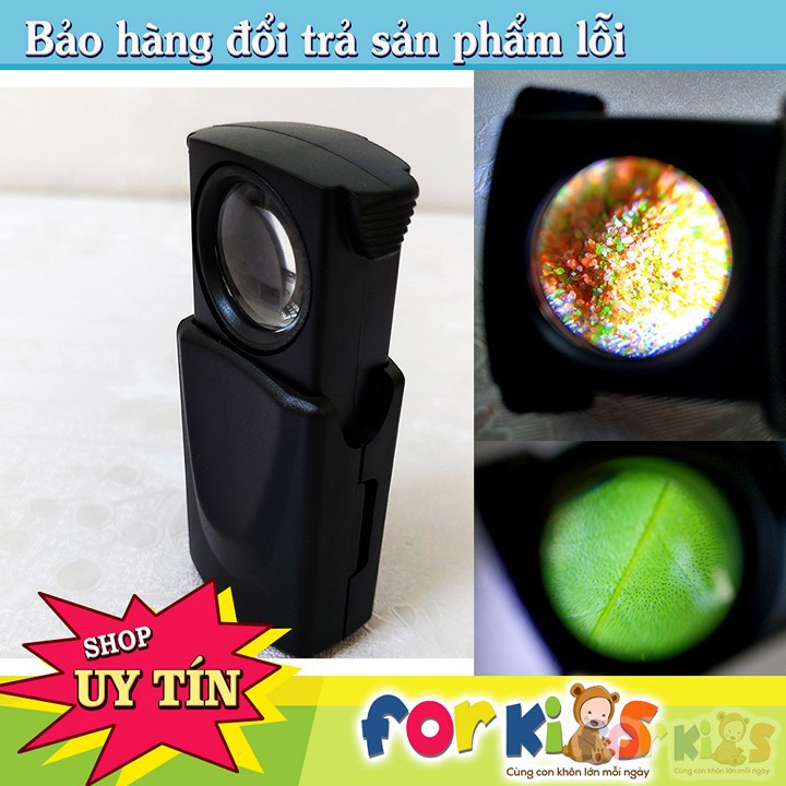 Kính lúp mini 30X, Đồ chơi khoa học cho bé