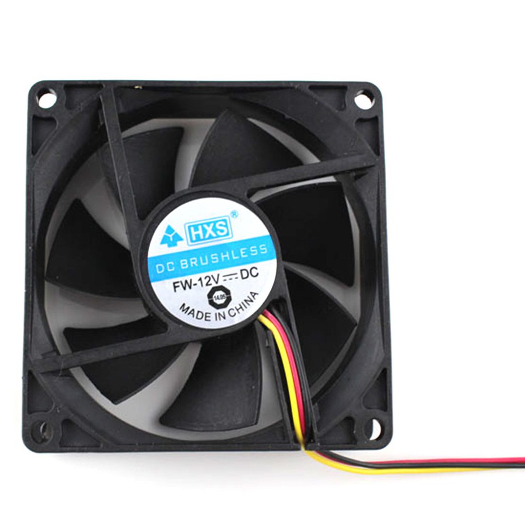 Quạt làm mát CPU siêu yên tĩnh cho máy tính PC DC 12V 8cm