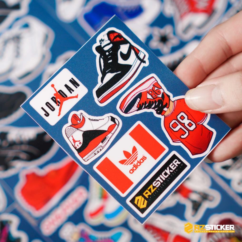 Sticker Sneaker - Sticker Giày | Dán Nón Bảo Hiêm, Điện Thoại, Laptop, Bình Nước...Chống Nước, Chống Bay Màu