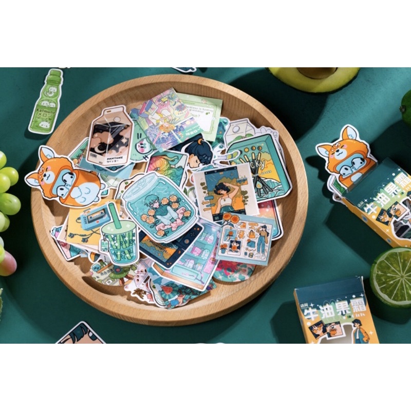 Set 50 sticker cô gái cá tính_hình dán trang trí