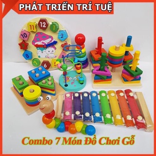 Combo 8 món đồ chơi phát triển trí tuệ cho bé