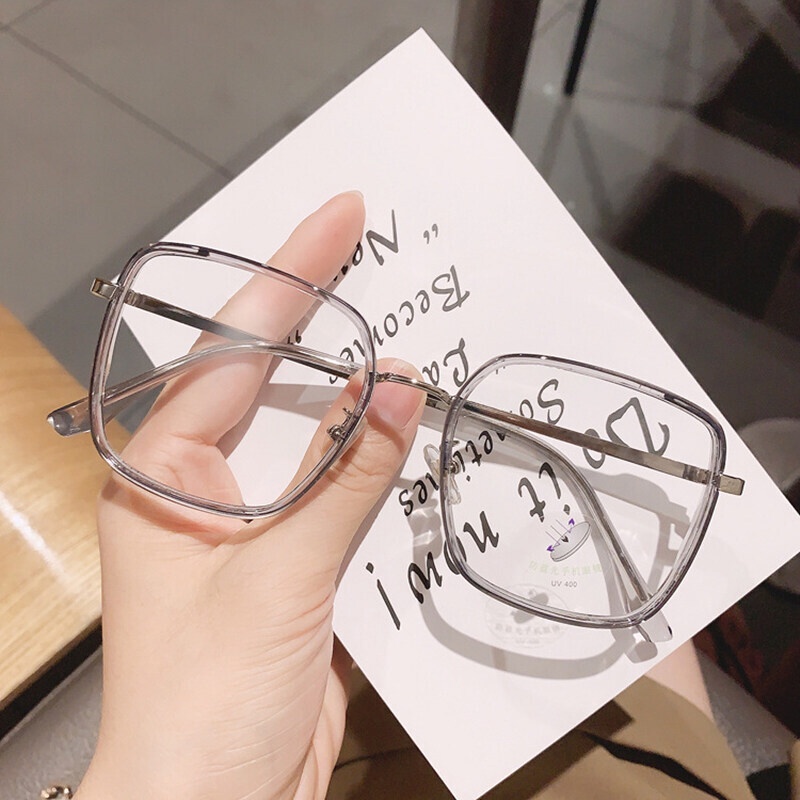 Mắt Kính Gọng Lớn Chống Ánh Sáng Xanh Thời Trang Dành Cho Nam Nữ