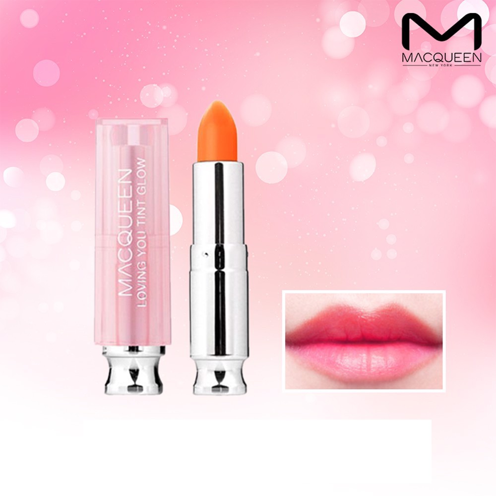 Son Thỏi Macqueen Newyork Loving You Tint Glow Lipstick Newyorker 30.3G .#LOR33 - Orange (Cam)