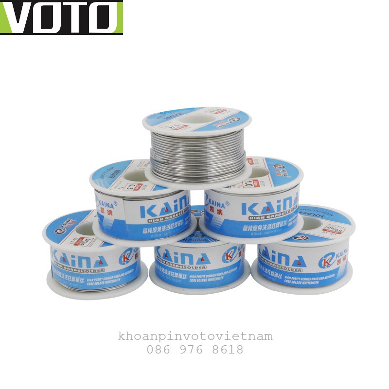 Cuộn thiếc hàn chất lượng cao loại 1.0mm 100g Kaina Loại xịn