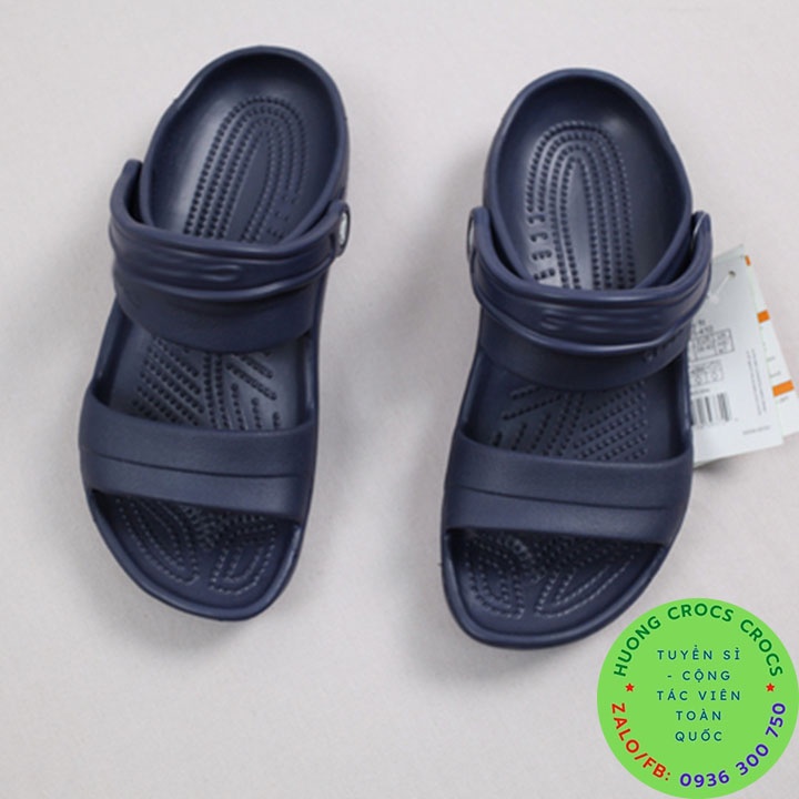 DÉP SANDAL CROCS CLASSIC CHO NAM MÀU XANH NAVY CHUẨN XỊN FULL BOX