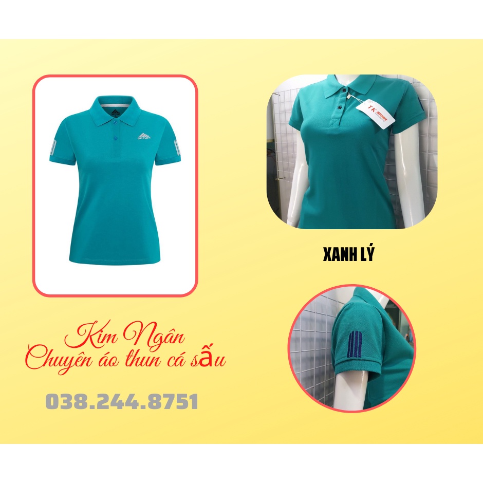 Áo Thun Nữ Có Cổ Vải Cá Sấu Dày Mịn Co Giãn 4 Chiều Kèm Hình Ảnh Thật Có Size Đại | BigBuy360 - bigbuy360.vn