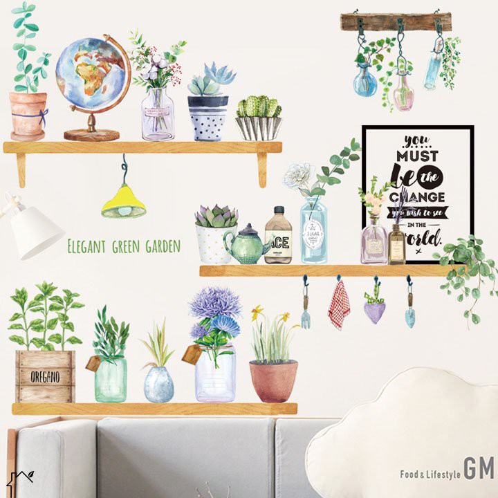 [ HÀNG CHUẨN ĐẸP ] Decal dán tường Hàn Quốc - Tranh Dán Phòng Khách