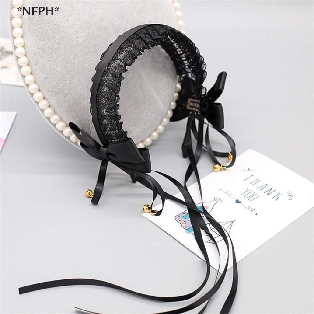 Băng Đô Cài Tóc Phối Ren Phong Cách Gothic Lolita