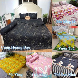  Chăn Hè Vịt Vàng Cotton poly Sét 5 món - Được lựa mẫu khác (Tặng kèm vỏ gối ôm)