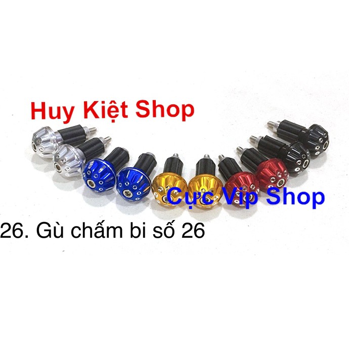 Gù Tay Lái Chấm Bi Số 26 Nhôm CNC Cao Cấp MS2259