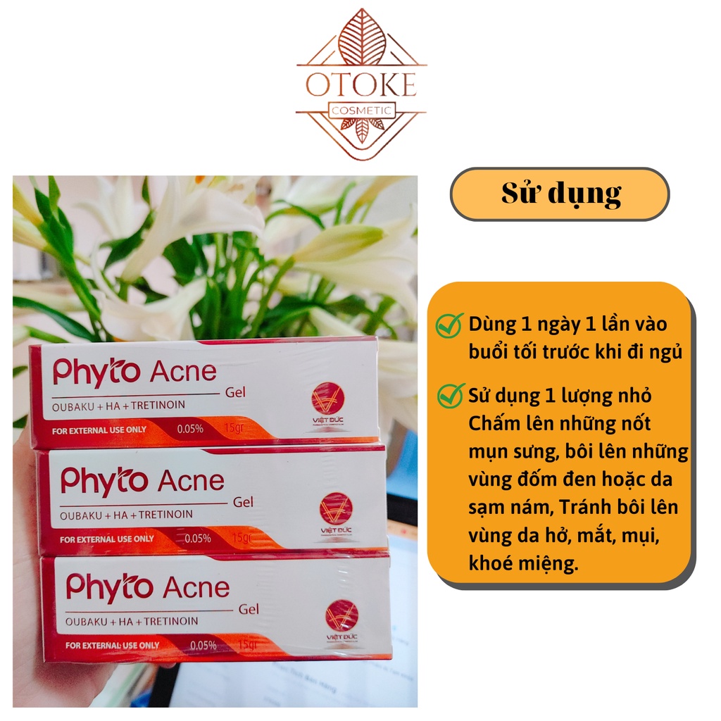 Kem giảm mụn, ngừa thâm sẹo PHYTO ACNE 15ml