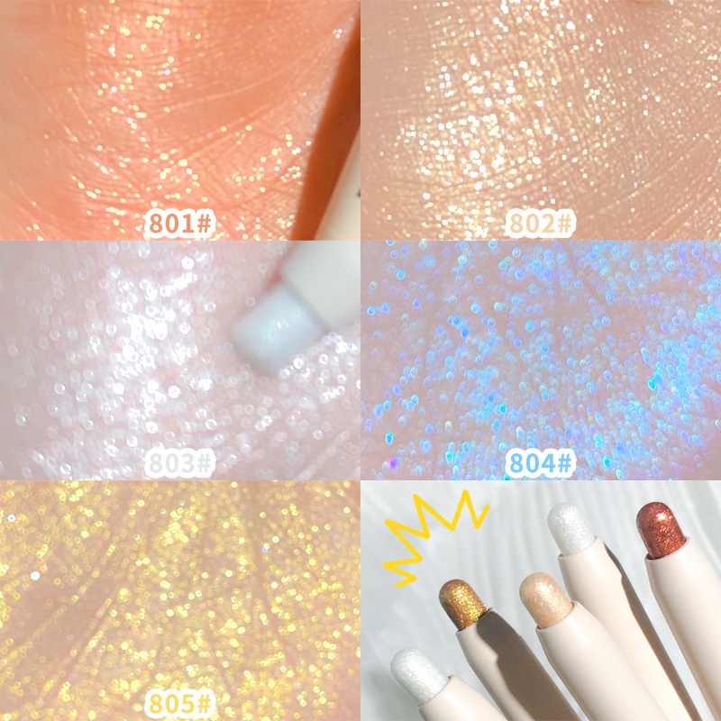 XIXI Eyes lying silkworm pen eyeshadow stick brighten coral peach rose golden eye makeup stick -beauty