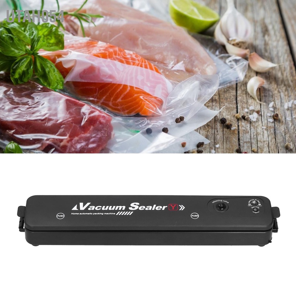 [Hàng HOT] Máy hút chân không bảo quản thực phẩm mini cao cấp tự hàn miệng tiện dụng tặng kèm 5 túi hút gia dụng【Utah054】