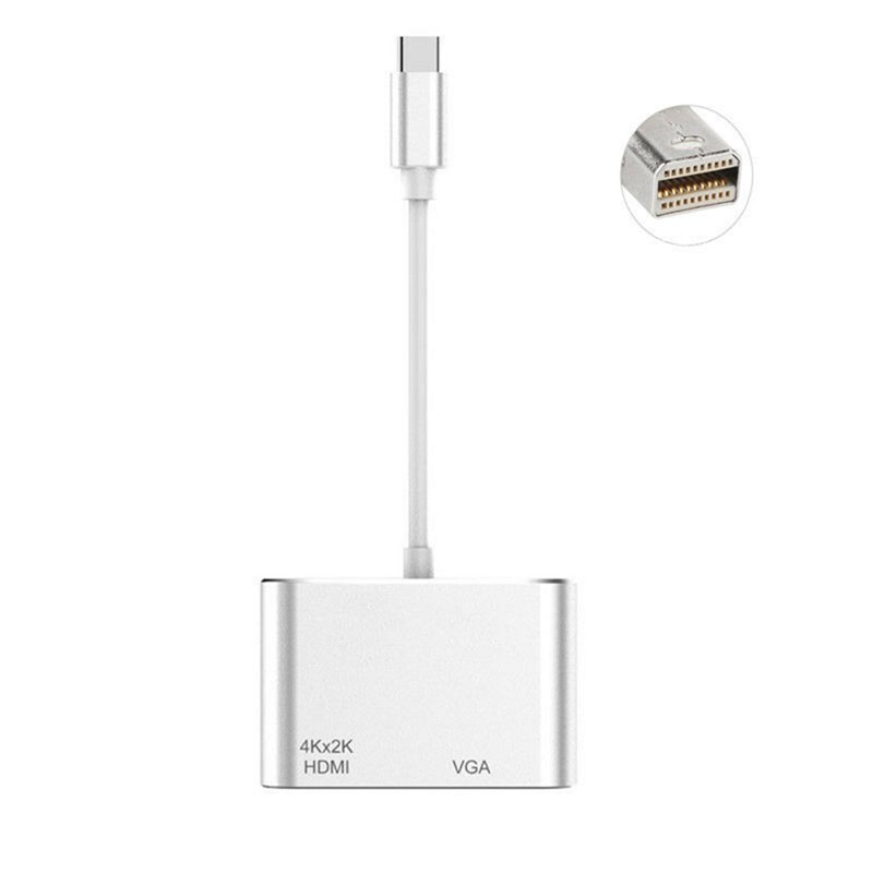 Mini DisplayPort to HDMI VGA Adapter for MacBook Air 13 Surface Pro 4 Mini DisplayPort