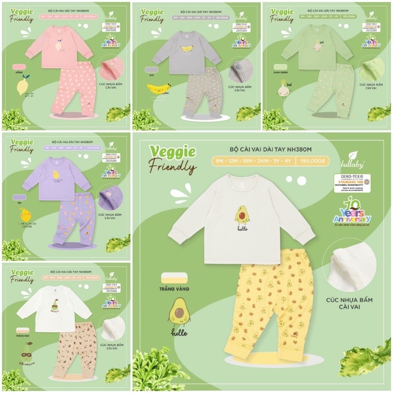 Bộ cài vai dài tay Lullaby