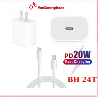 Bộ Sạc Nhanh iPhone 20W Sử Dụng Cho iPhone 8/8Plus/X/XS/XS Max/XR/11/11 PRO/12/12 PRO Max - Bảo hành 24 tháng