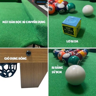 (Hàng sẵn) Đồ chơi bàn Bida mini gỗ Table Pool - Size lớn 69*37*17cm