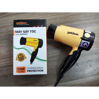 Máy sấy tóc Goldsun GHD2001, công suất 1000W, 2 chế độ gió - Bảo hành 12 tháng