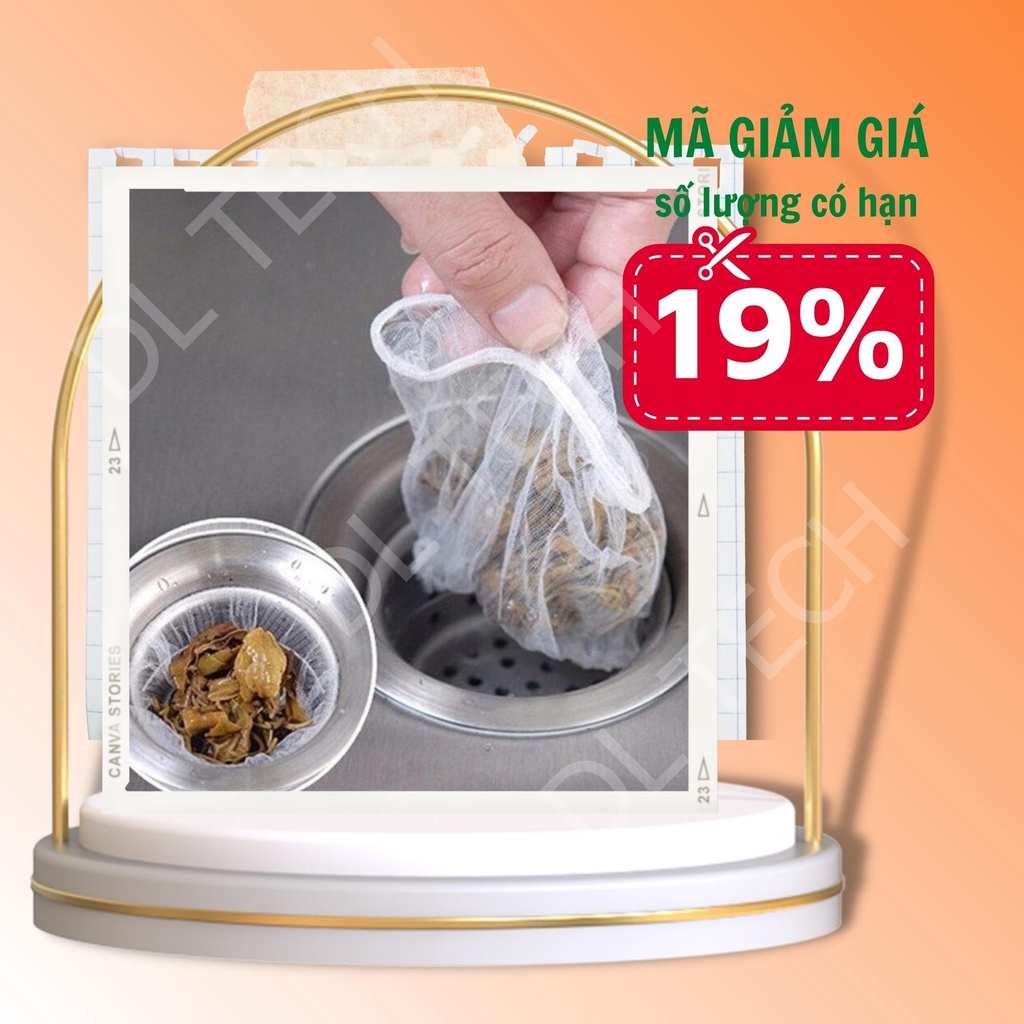 Combo 30 Túi Lọc Rác Bồn Rửa Bát LR1 DL TECH
