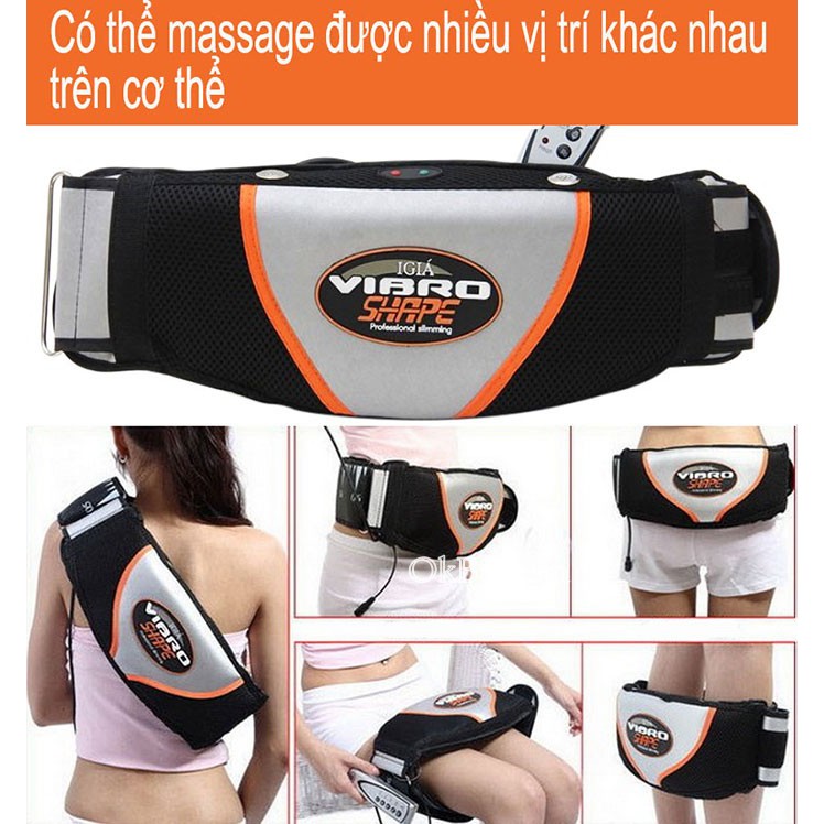 [FREESHIP] Đai Massage Nóng Và Rung Vibro Shape Làm Tan Mỡ Bụng.
