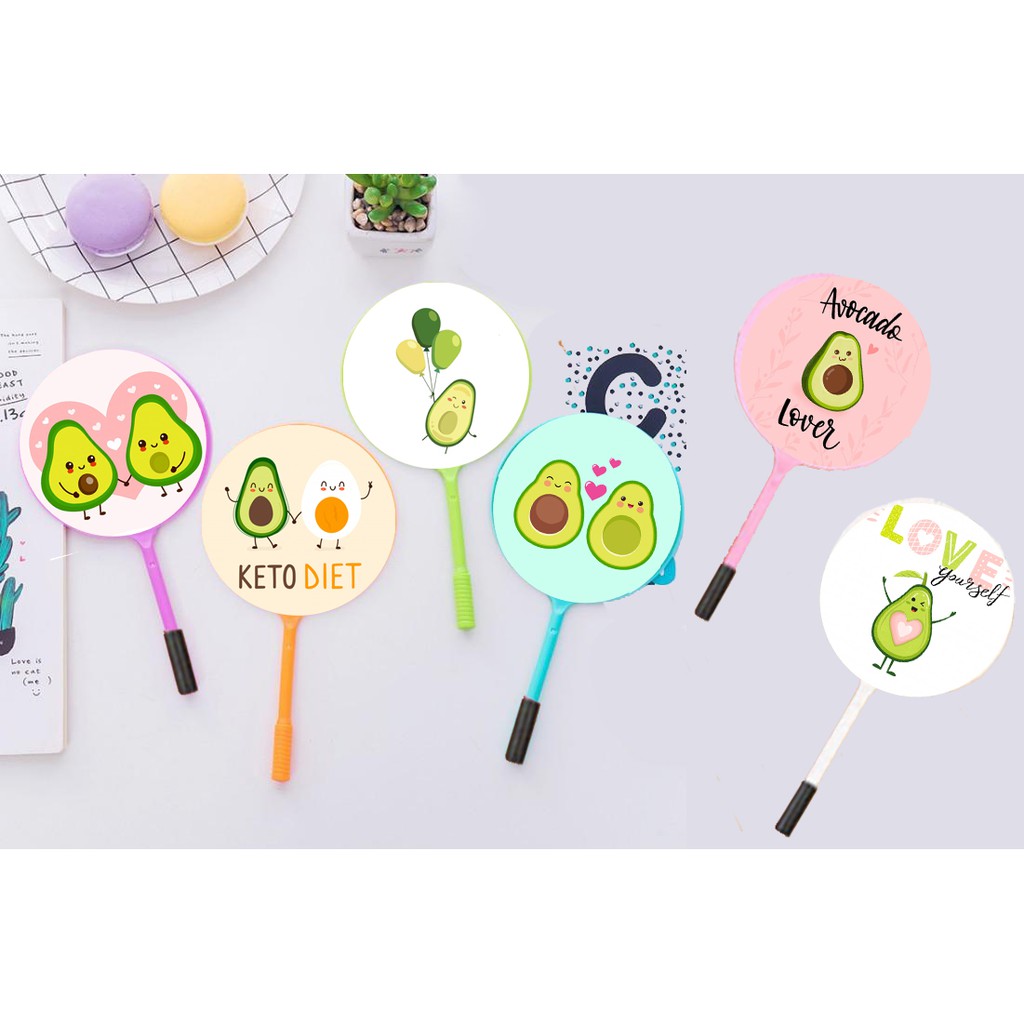 Bút quạt quả bơ avocado BQI15 bút bi mực bút cute bút dễ thương