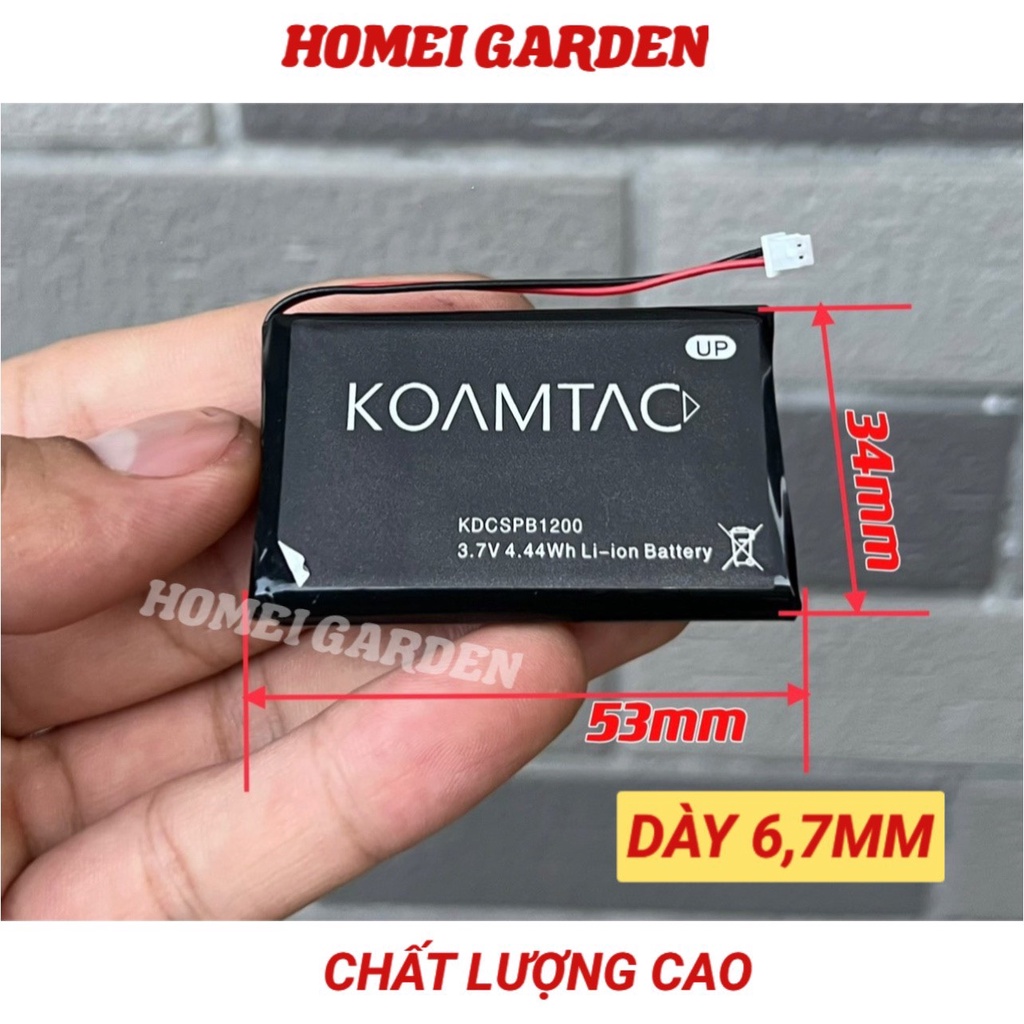 Pin lithium 3.7V 1200mah có mạch bảo vệ mới 100% chất lượng cao - D0439