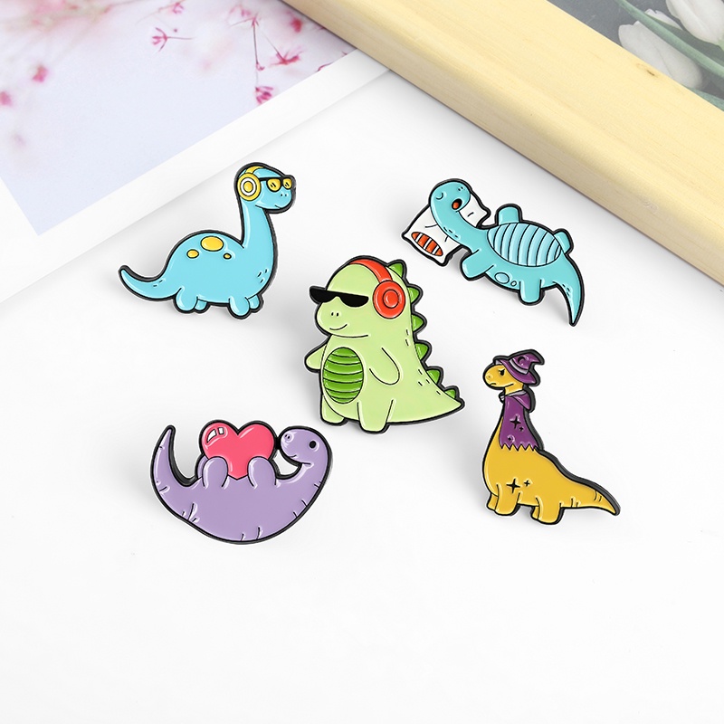 Huy Hiệu Cài Áo Hình Khủng Long Dễ Thương