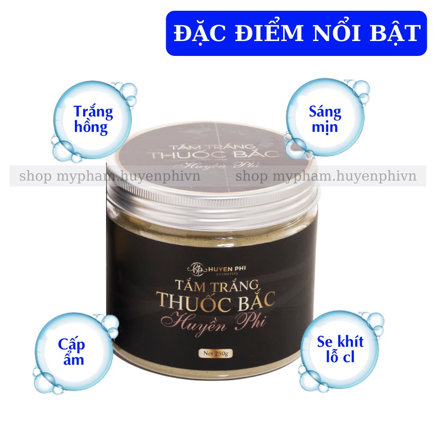 Tắm Trắng Thuốc Bắc Huyền Phi - 100% Thành Phần Thiên Nhiên, Cấp Ẩm, Dưỡng Da Trắng Mịn