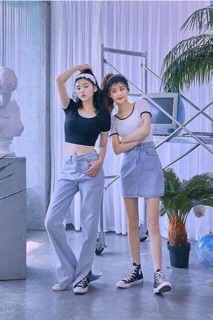 ÁO CROPTOP BO VIỀN