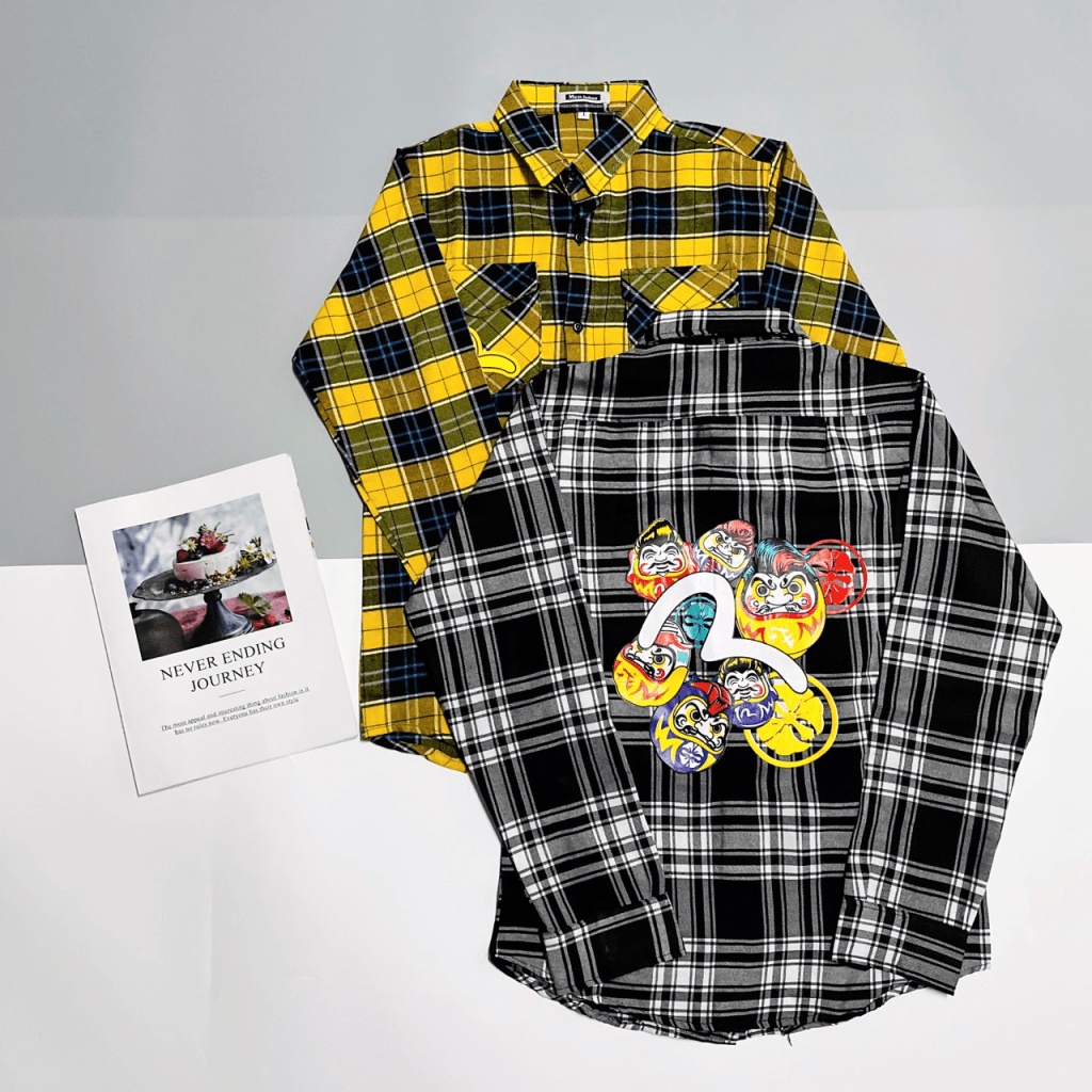 SIỂU PHẨM ÁO SƠ MI CARO EVISUS TAY DÀI NAM TÍNH LỊCH LÃM HOT TREND THỊNH HÀNH NĂM NAY- CÓ VIDEO SHOP TỰ QUAY- CAM KẾT Y