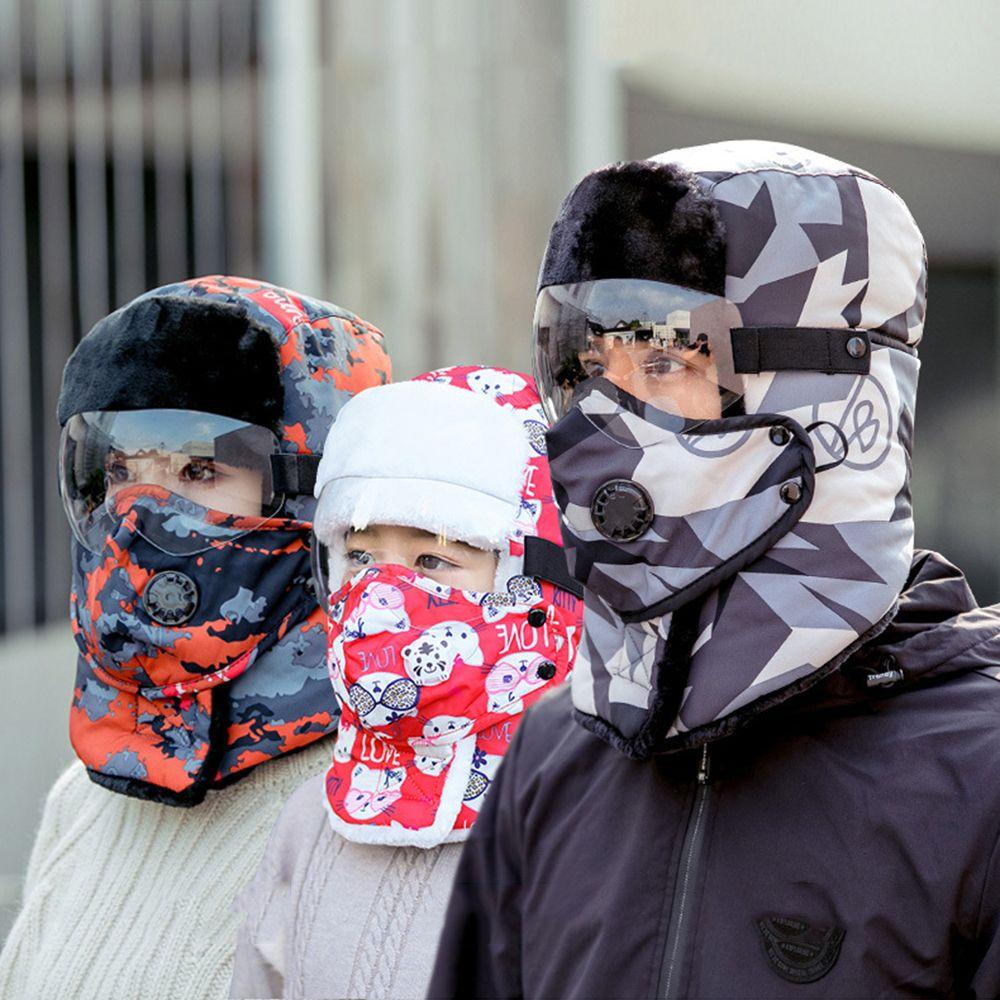 ME Mũ Thể Thao Kèm Kính Bảo Hộ Chống Sương Mù Thoáng Khí Giữ Ấm Mùa Đông