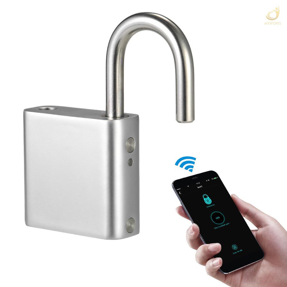 M&S BT Smart Keyless Lock Waterproof APP Unlock Anti-Theft Padlock Door Luggage Case Locker Lock for Android iOS System