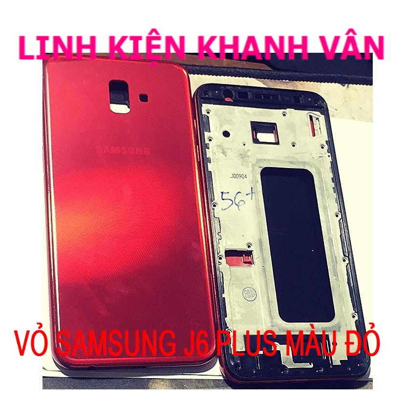 VỎ SAMSUNG J6 PLUS MÀU ĐỎ