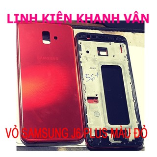 Vỏ samsung j6 plus màu đỏ