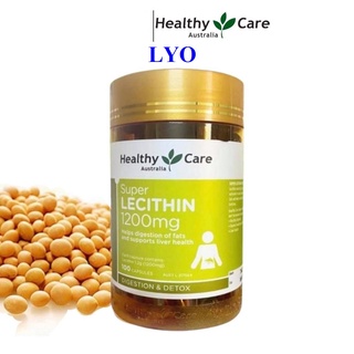 Mầm đậu nành Healthy Care Super Lecithin 1200 mg đẹp da, đào thải độc tố gan, cân bằng nội tiết tố hộp 100 thumbnail