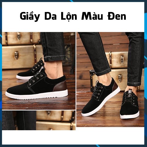 Giày Da Lộn Giầy Thể Thao Nam Thời Trang Hàn Quốc Dày Đẹp Siêu Bền Dùng Đi Làm Công Sở Đi Chơi Du Lịch (Min Shop)