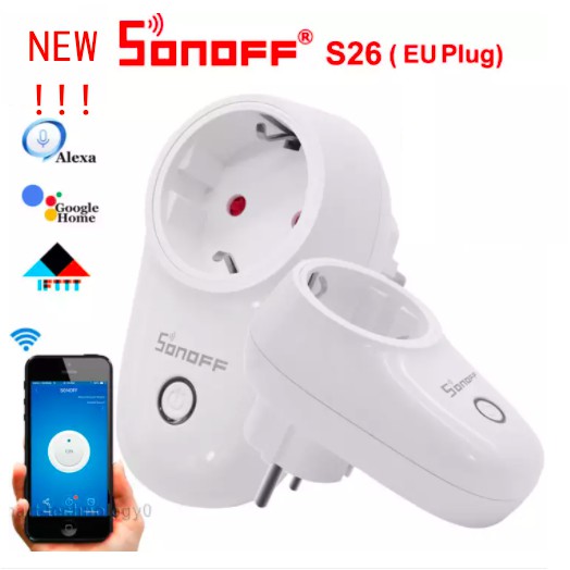 Ổ cắm thông minh Sonoff các loại, chuẩn đầu cắm EU, kết nối Wifi hoặc Zigbee, App eWelink