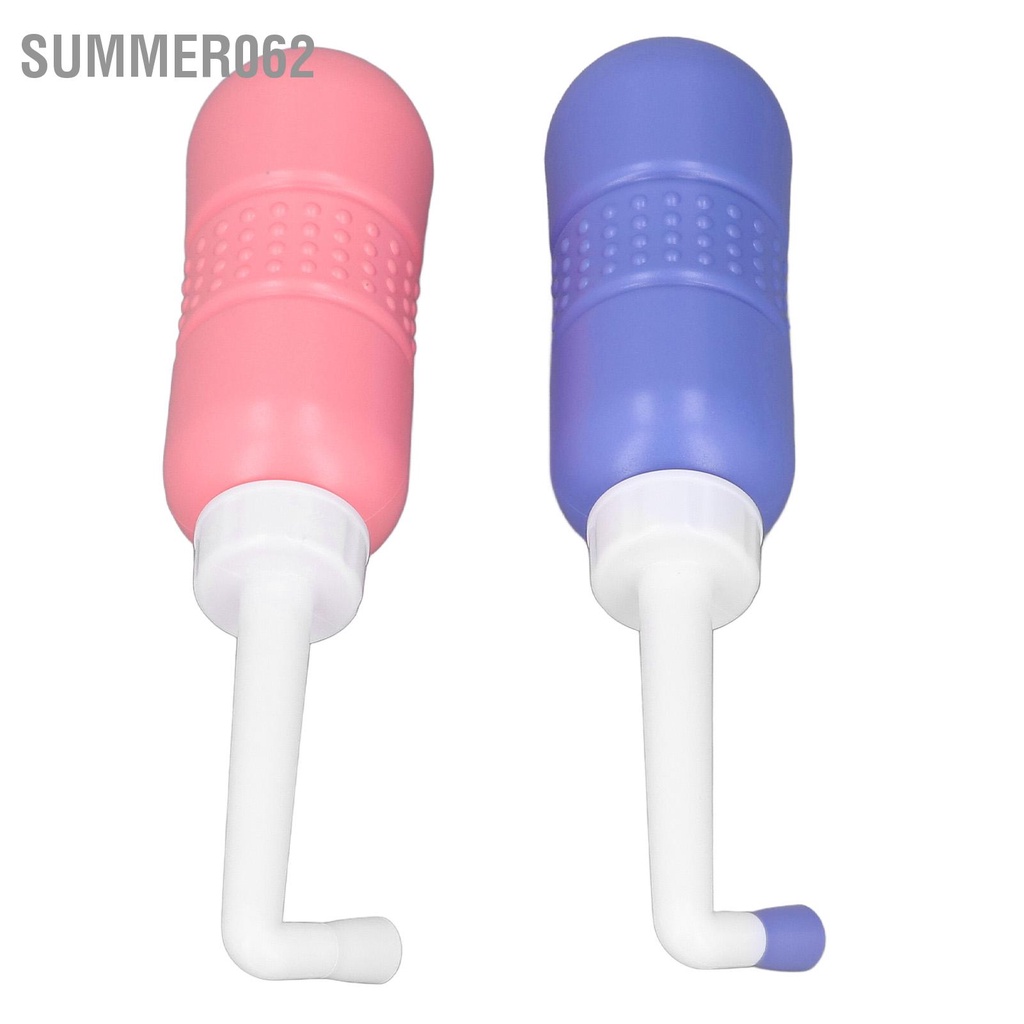 Summer062 2 cái Chậu rửa vệ sinh cầm tay 450ML Đàn hồi mạnh Trọng lượng nhẹ Bình xịt nước thể tích lớn cho Du lịch gia đình Ngoài trời