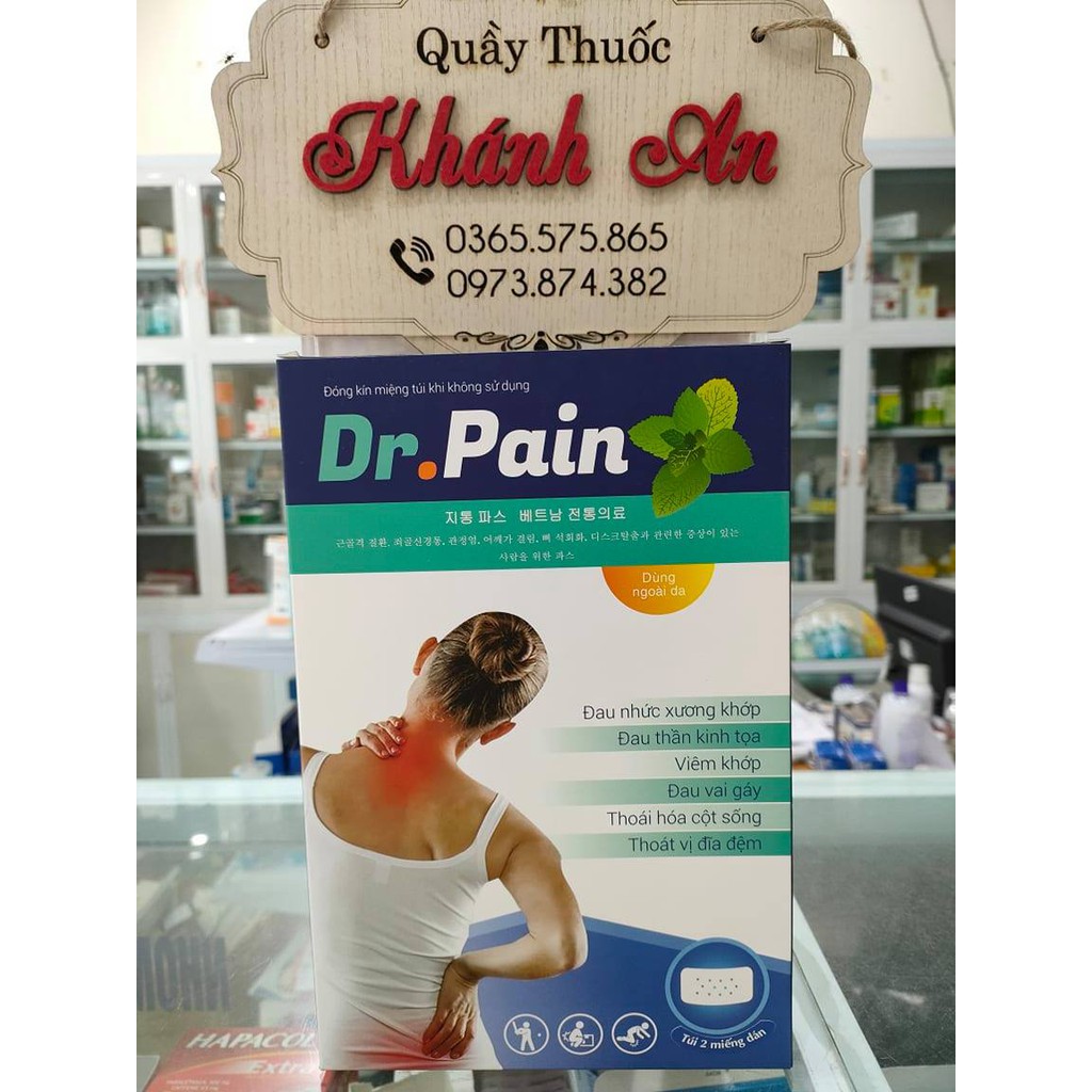 Miếng dán giảm đau Dr Pain - hộp 50 miếng