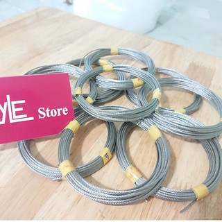 Dây cáp lụa inox 304 cho dàn phơi thông minh 5-9m