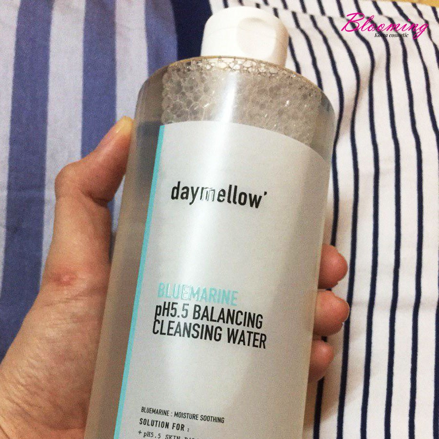 Nước Làm Sạch Sâu, Tẩy Trang , Dưỡng Ẩm Daymellow Blue Marrine Ph5.5 Cleansing Water Cho Da Nhạy Cảm, Da Dầu 500ml