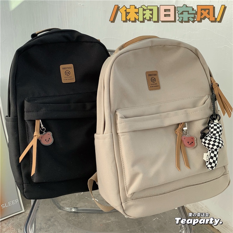 Balo nữ đi học trơn basic thời trang ulzzang hàn quốc giá rẻ B316