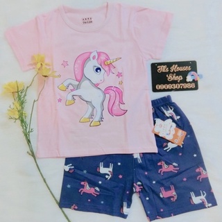 Đồ bộ xuất hàn cho bé gái chất thun cotton size 16-24kg mẫu KỲ LÂN